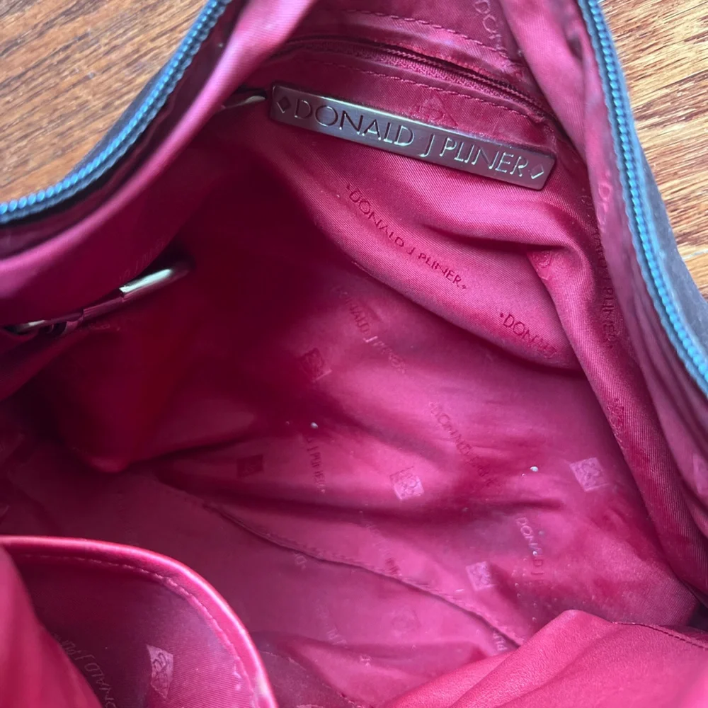 Donald J. Pliner Black and Brown Hobo Bag